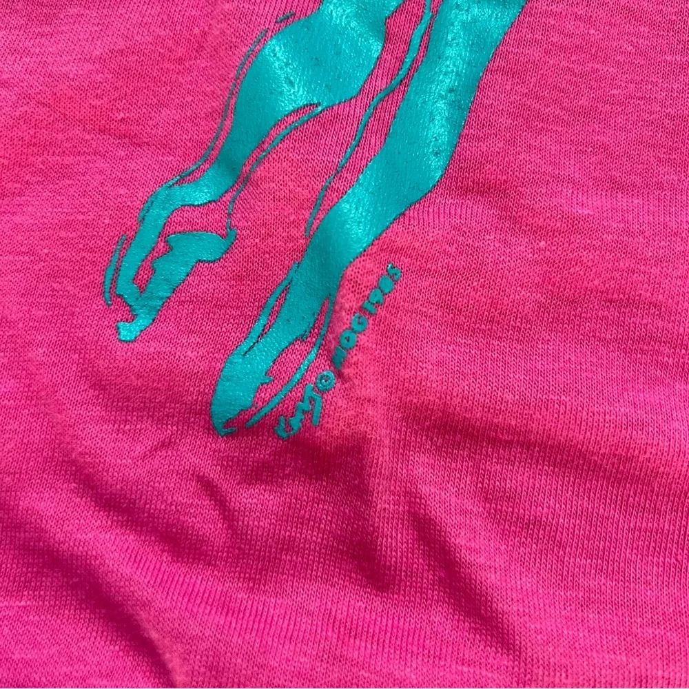 Vintage 80s Dance at the Met New York City T-shirt Pink Size Small 34-38